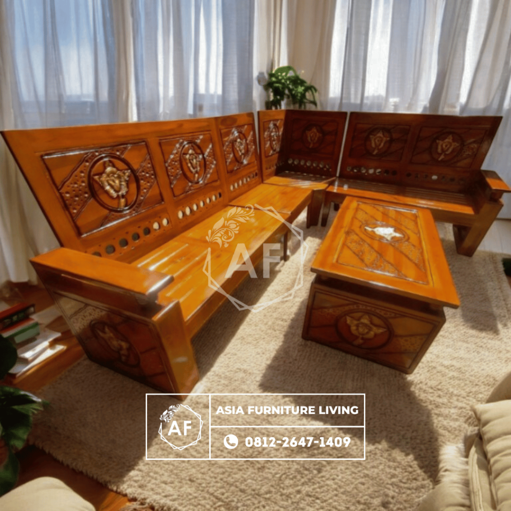 Kursi Tamu Sudut Koper Bola